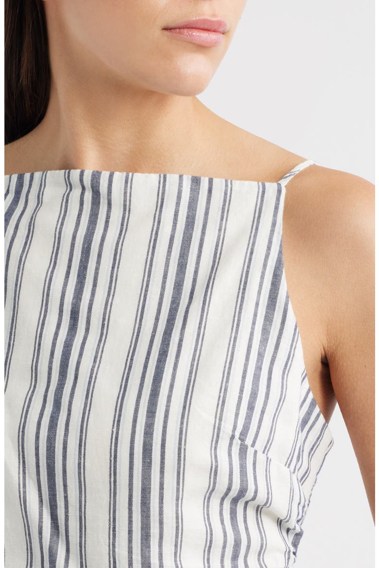 Ruched Square Neck Tank, Alternate, color, LIGHTHOUSE