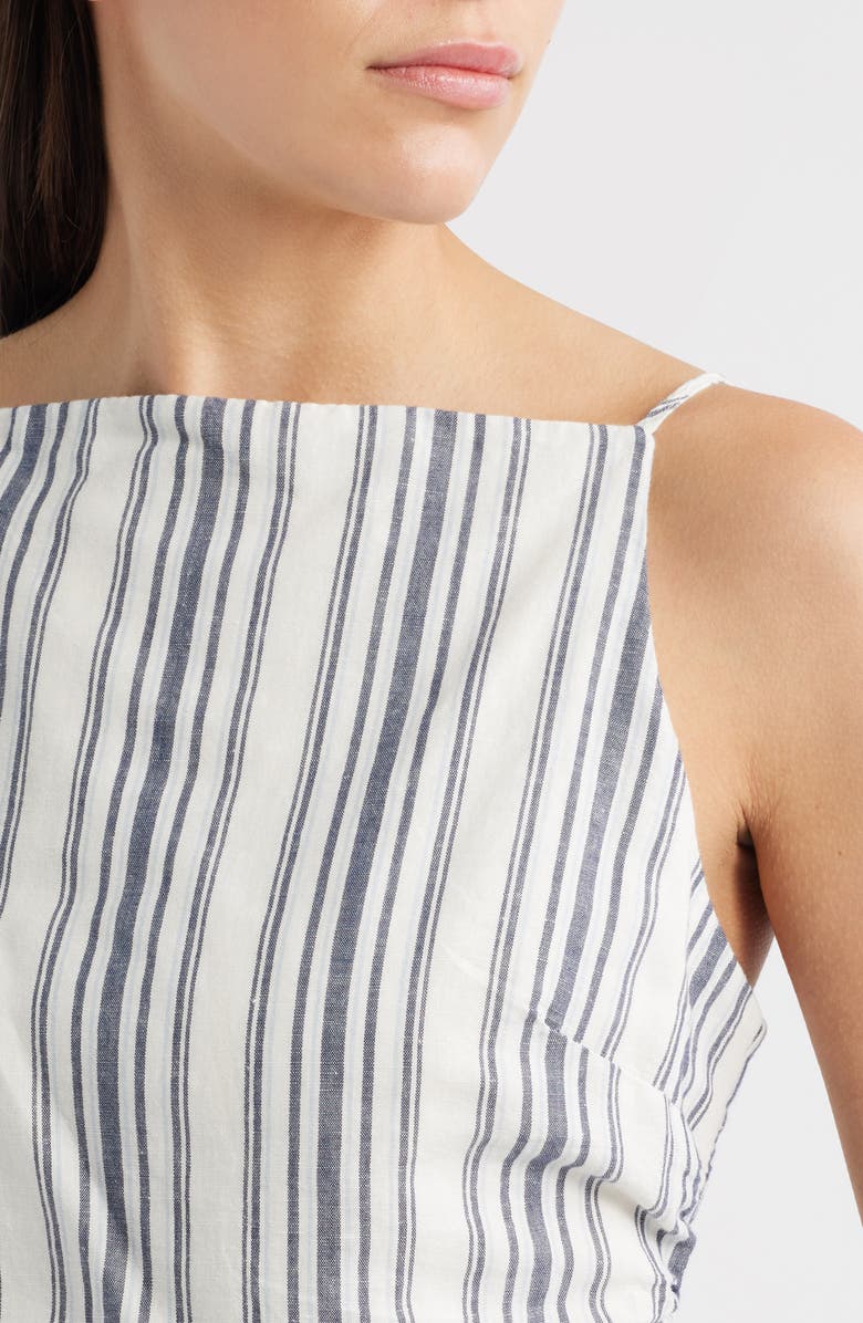 Madewell Ruched Square Neck Tank, Alternate, color, Lighthouse