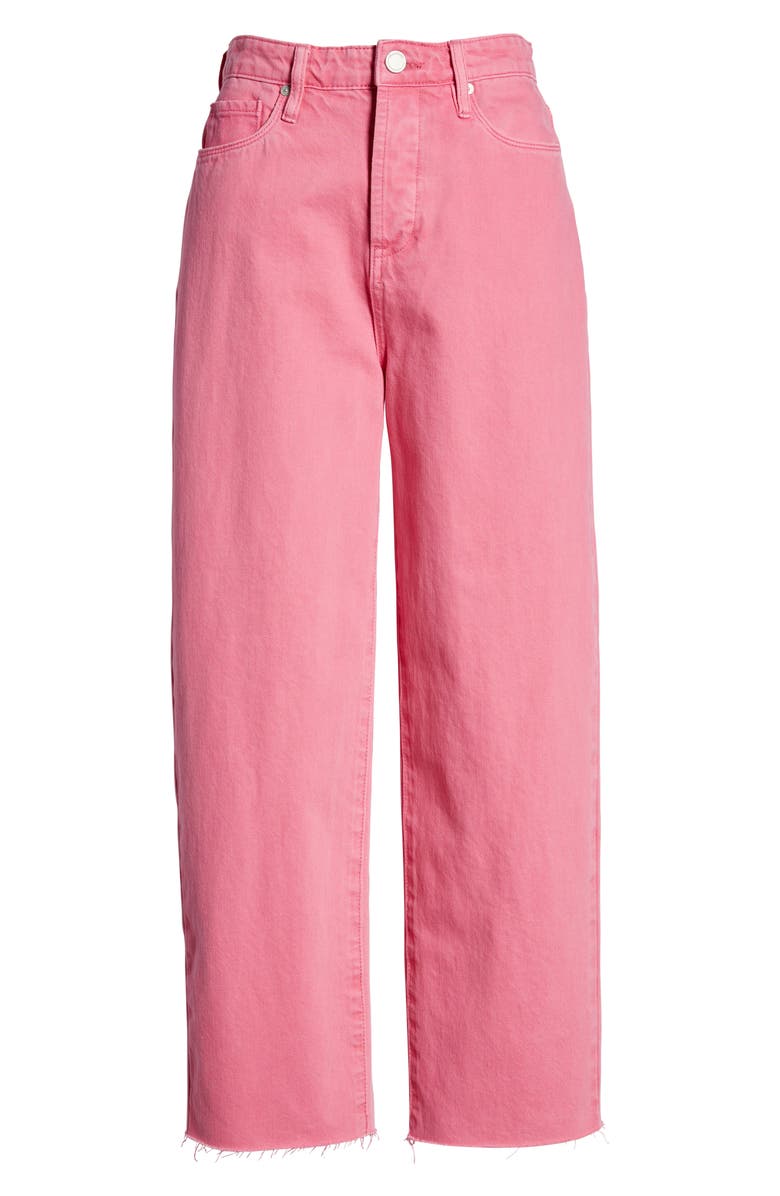 BLANKNYC Baxter Ribcage Raw Hem Crop Straight Leg Jeans, Alternate, color,