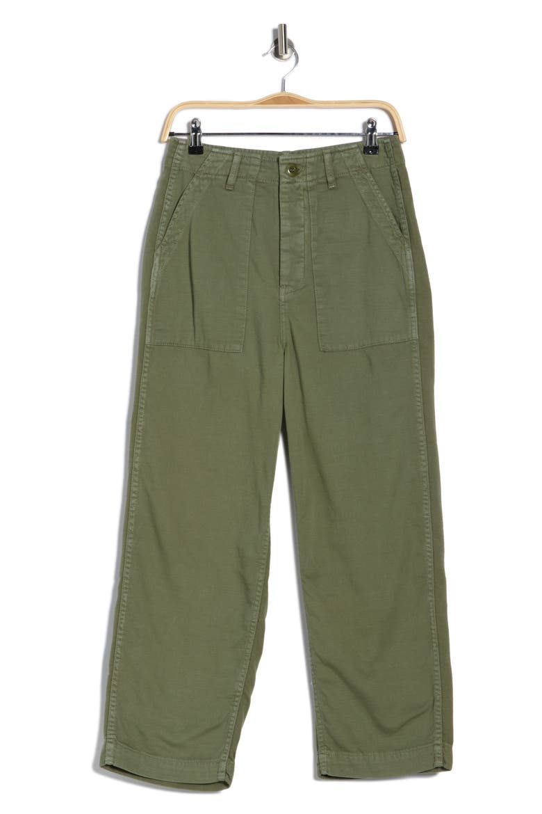The Admiral Crop Cotton Pants, Alternate, color, CLASSIC ARMY