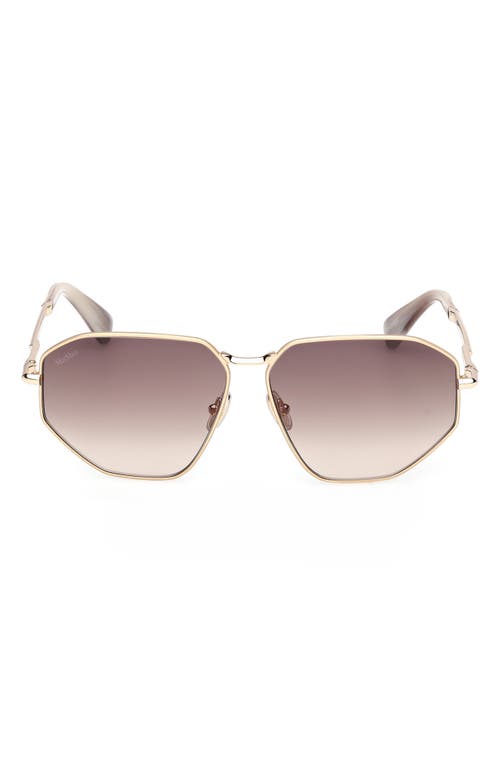 Max Mara Miller 54mm Navigator Sunglasses