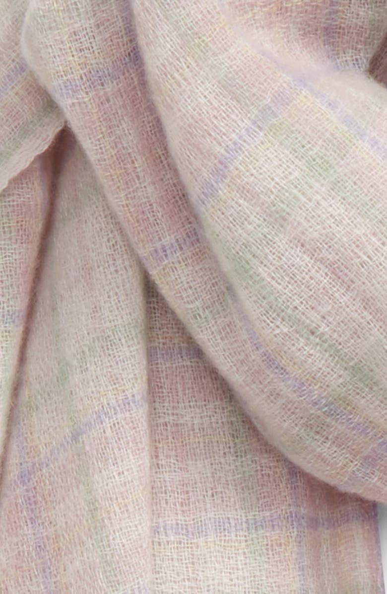 Isabel Marant Kuzanne Check Wool & Cashmere Scarf, Alternate, color,