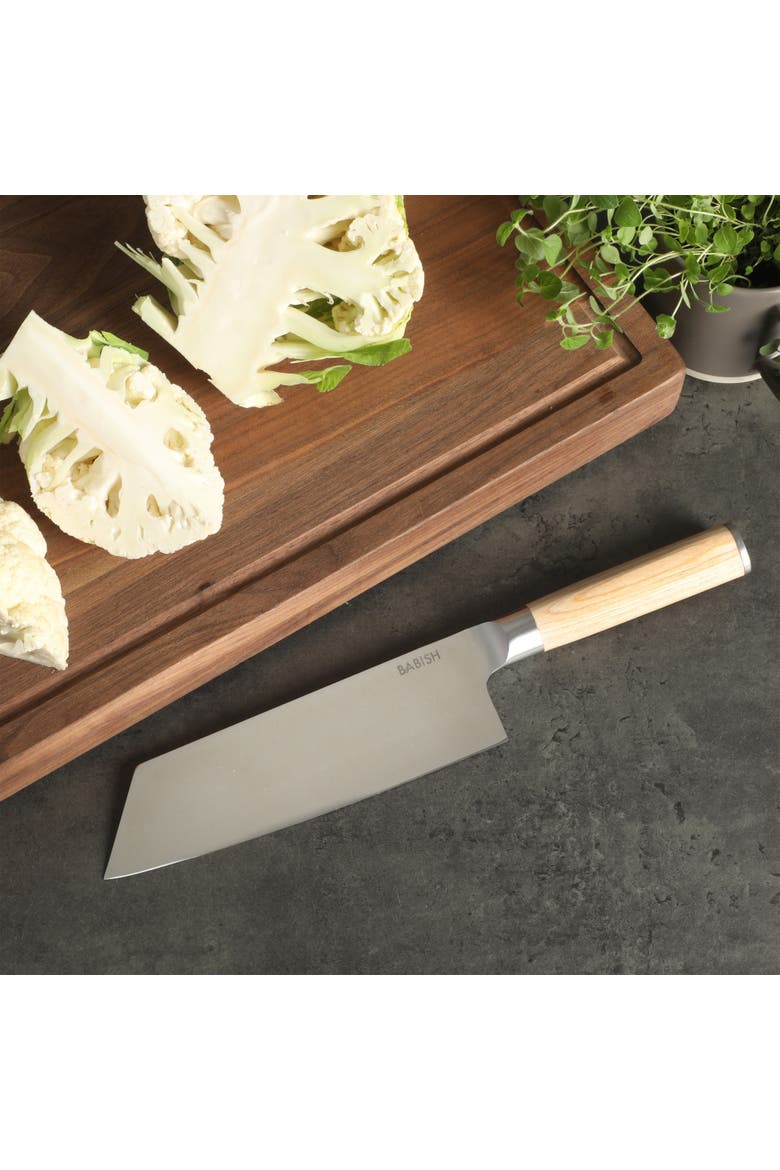Clef Chef and Cleaver Hybrid Knife with Pakka Wood Handle, Alternate, color, Natural