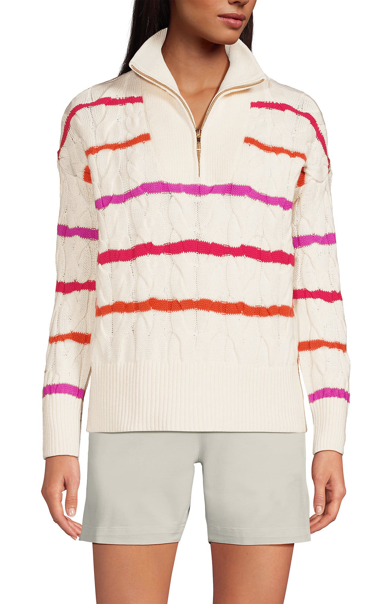Drifter Cotton Quarter Zip Pullover Sweater - image 3