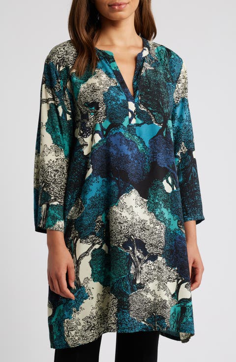Gali Print Tunic Top