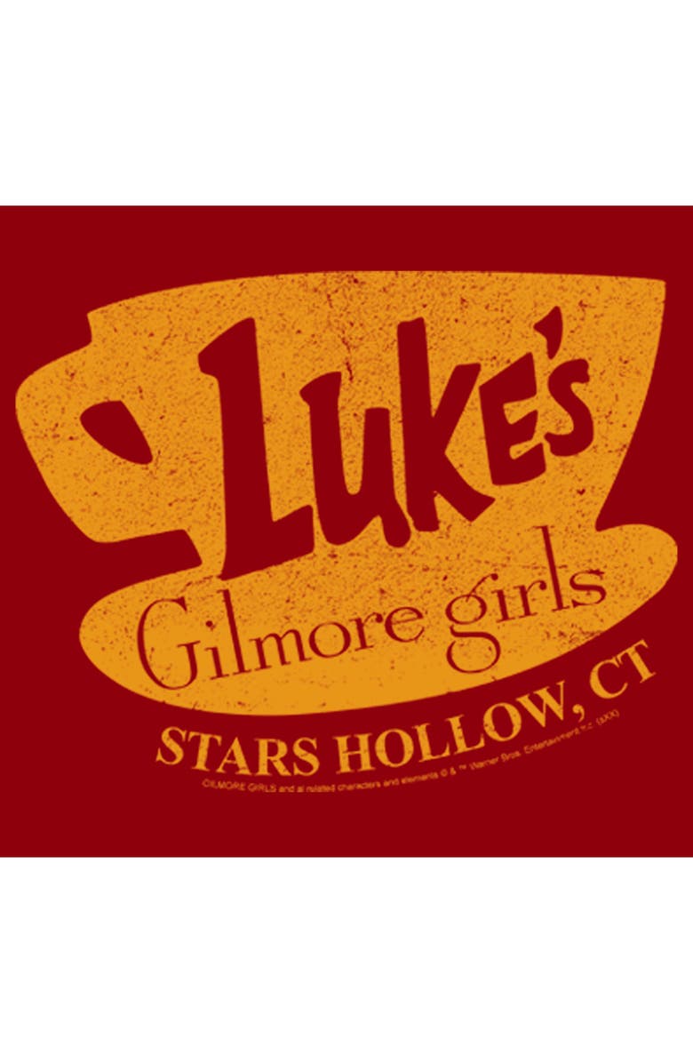 Gilmore Girls Men's Gilmore Girls Distressed Luke's Diner Logo  Graphic T-Shirt, Alternate, color, Cardinal