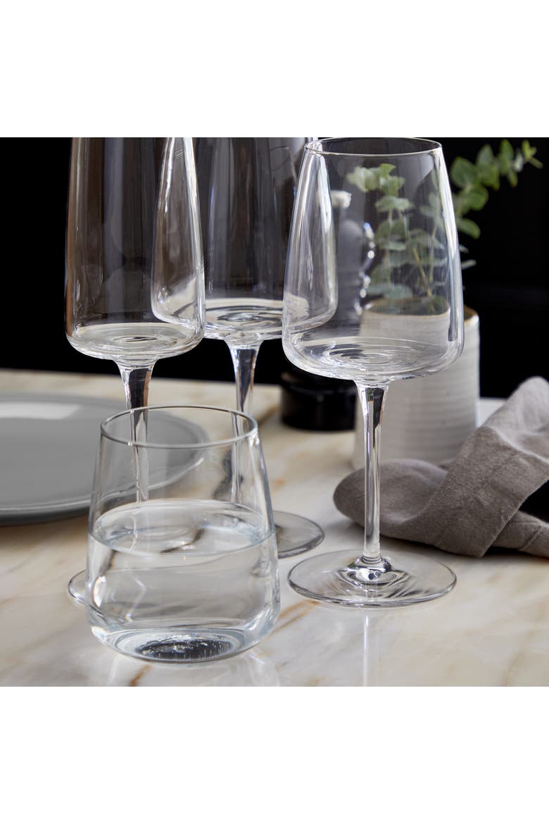 Vine Set/6 tumblers, Alternate, color, Clear