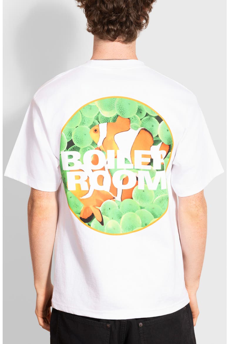 x Boiler Room Clownfish Oversize Graphic T-Shirt (Nordstrom Exclusive), Alternate, color, WHITE