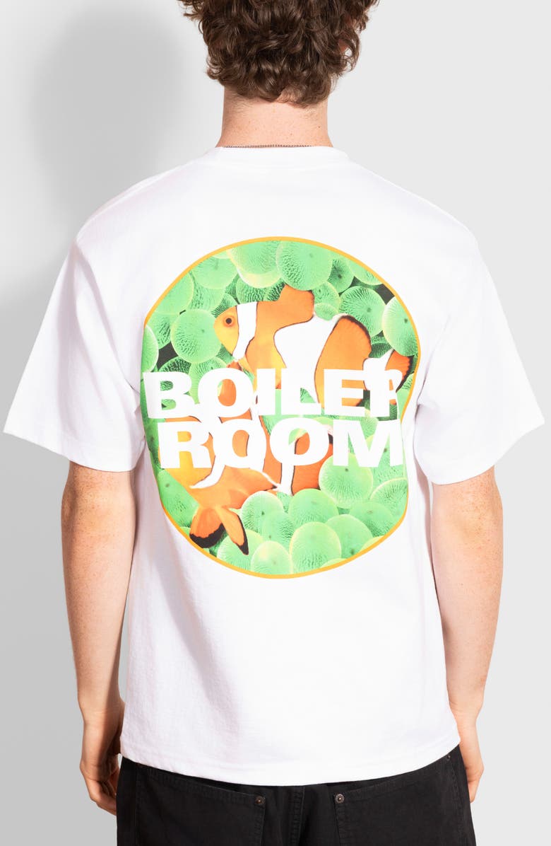 PLEASURES x Boiler Room Clownfish Oversize Graphic T-Shirt, Alternate, color, White