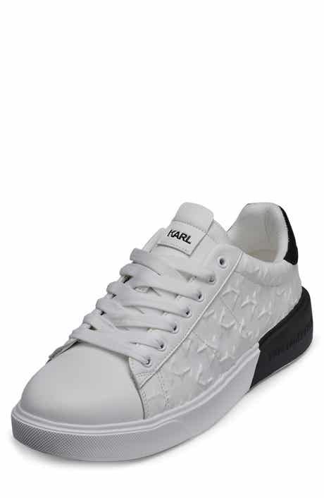 KARL LAGERFELD PARIS Grid Logo Embossed Sneaker