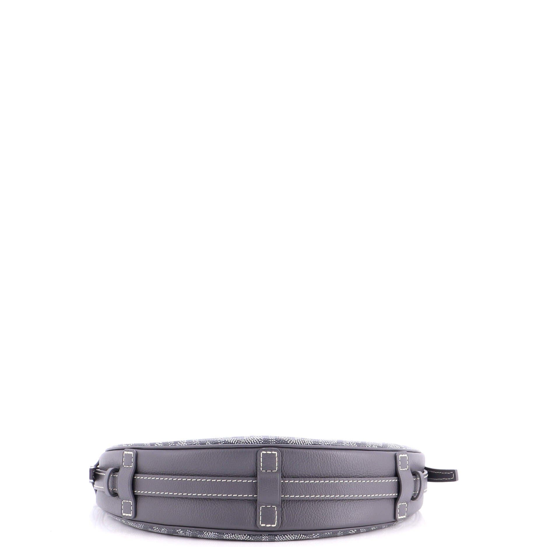 Pre-Owned Goyard Hirondelle Shoulder Bag Coated Canvas and Leather, Alternate, color, Gray