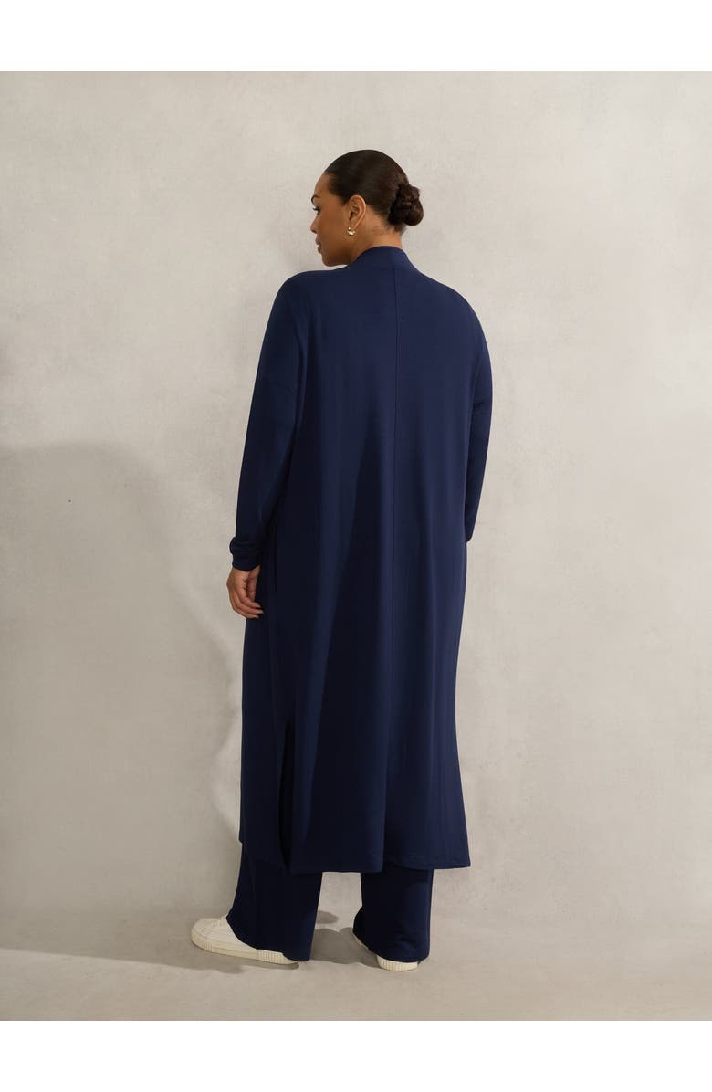 Live Unlimited Lightweight Supersoft Maxi Cardigan, Alternate, color, Navy