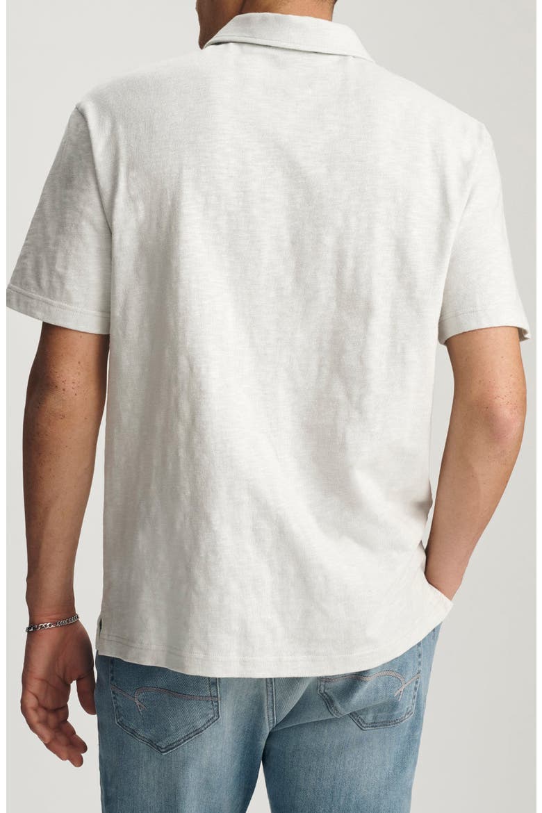 Slub Cotton Polo, Alternate, color, LUNAR ROCK
