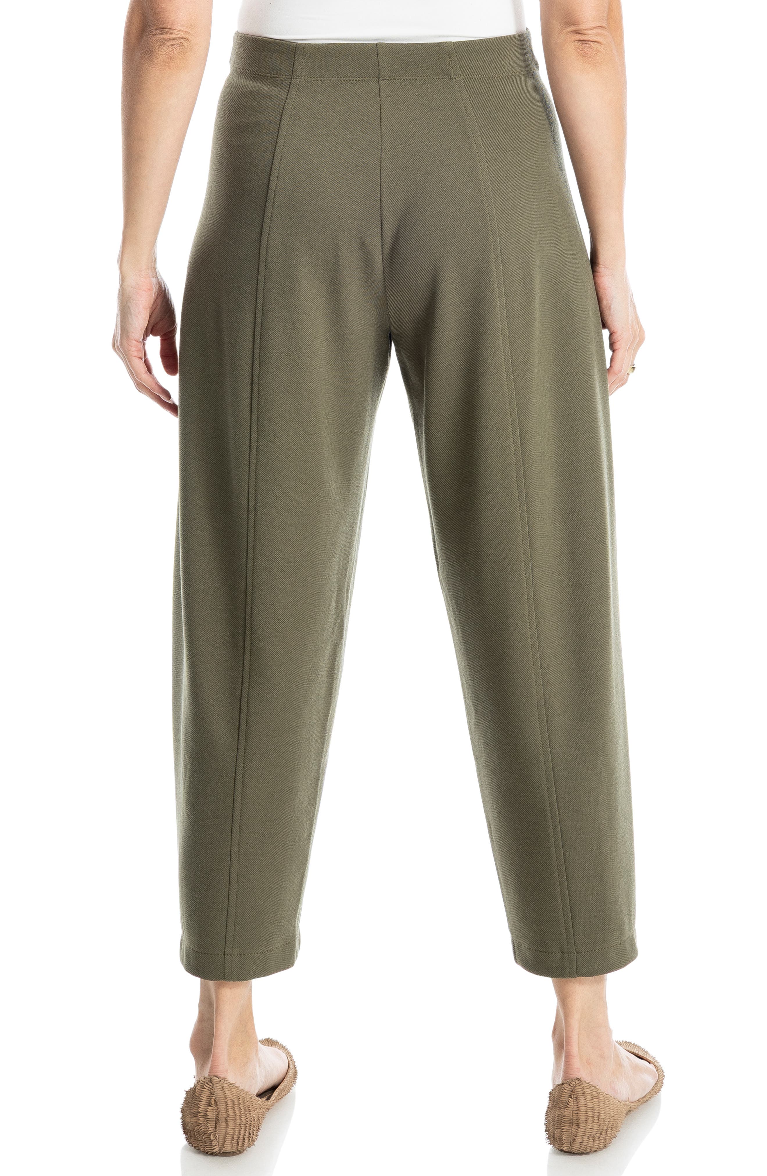 Twill Knit Barrel Leg Pants - image 4