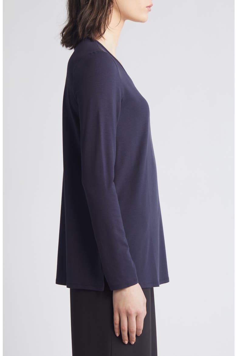 Easy V-Neck Tunic, Alternate, color, NOCTURNE