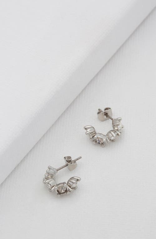 Ted Baker Cresita Crystal Nano Huggie Hoop Earrings