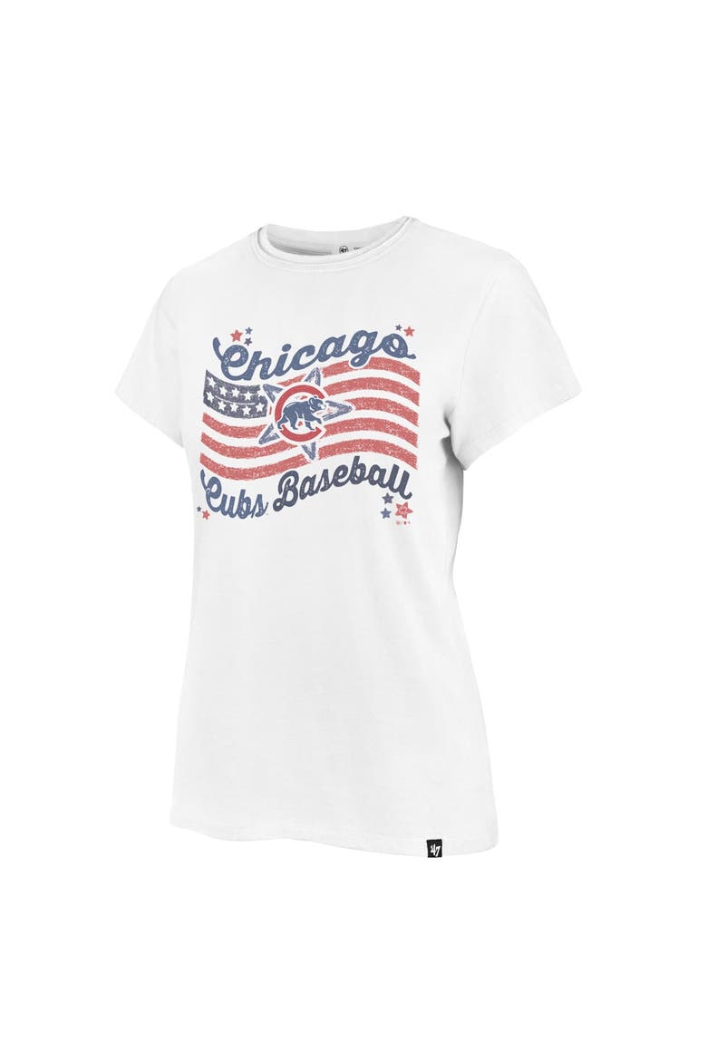 Women's '47  White Chicago Cubs Americana Regional Frankie T-Shirt, Main, color, White