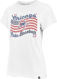'47 Women's '47 White Chicago Cubs Americana Regional Frankie T-Shirt