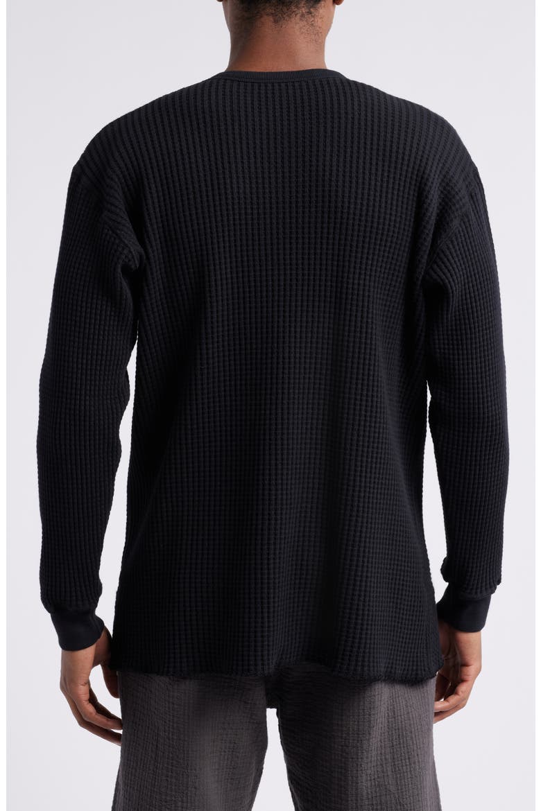 Thermal Knit Long Sleeve T-Shirt, Alternate, color, BLACK