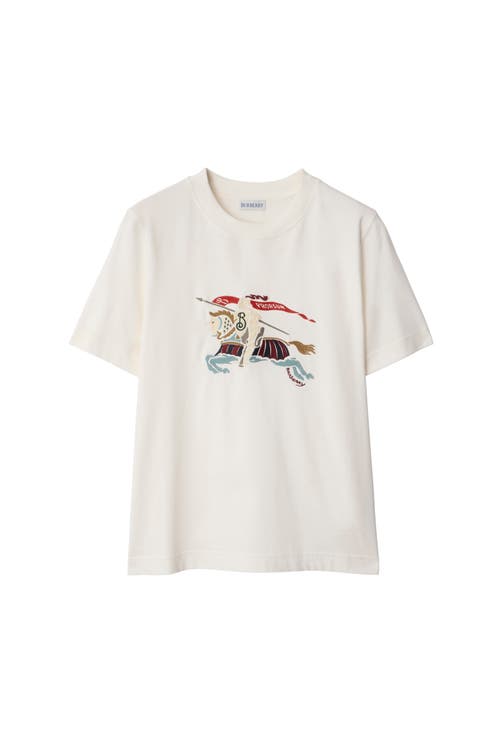 Burberry Ekd Cotton T-shirt In White