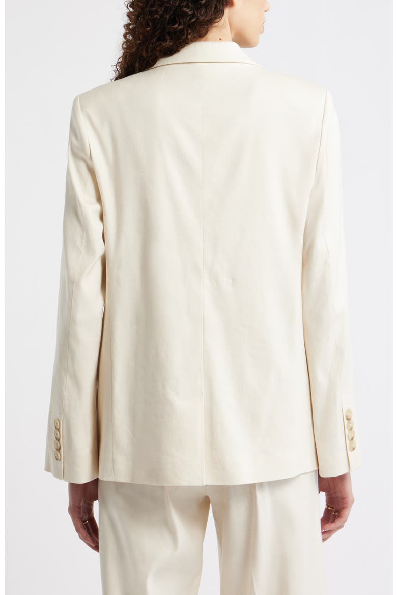 The Liv Linen Blend Boyfriend Blazer, Alternate, color, IVORY BIRCH