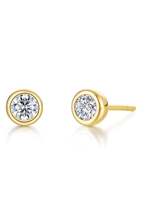 Minimal Embrace Simulated Diamond Stud Earrings