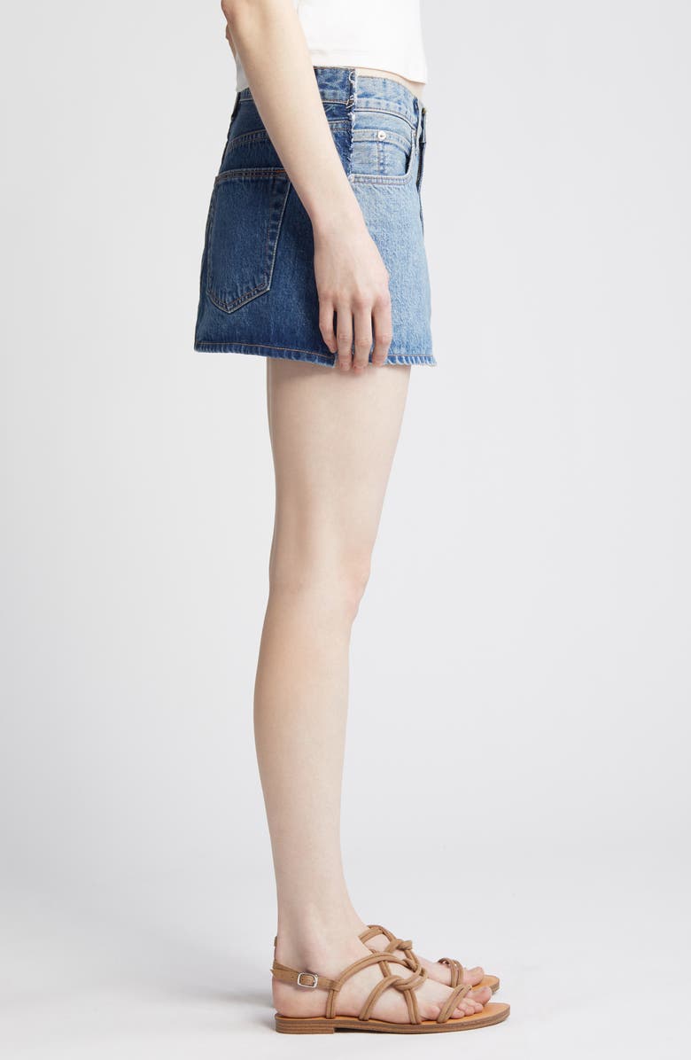 SLVRLAKE Re-Work Denim Miniskirt, Alternate, color, 
