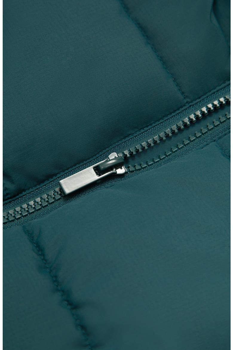 Fleece Lined Cloud Hooded Jacket, Alternate, color, Forest pine