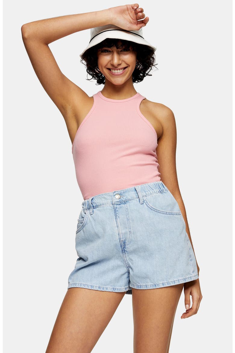 Sofia Beach Denim Shorts, Alternate, color, BLEACH