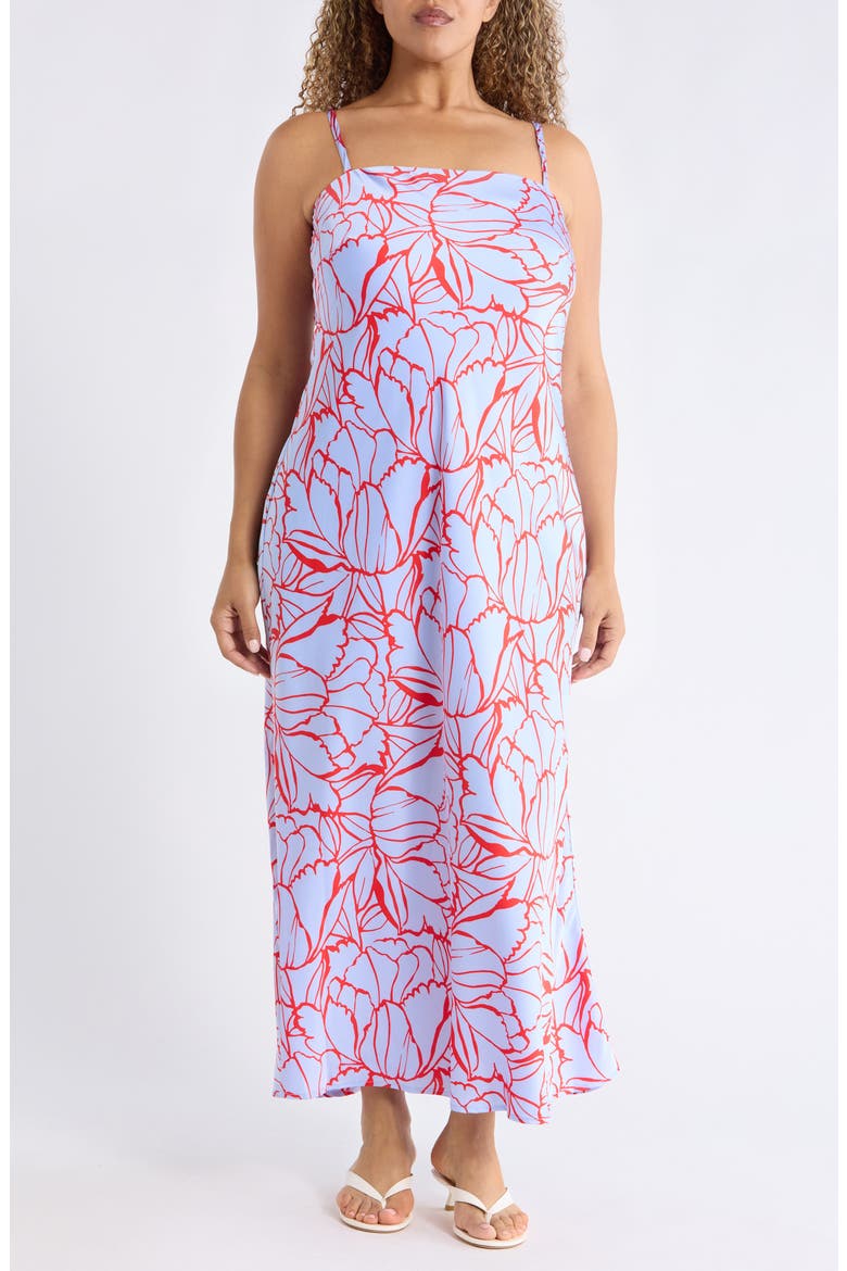 Cerys Floral Print Sleeveless Maxi Dress, Main, color, LAVENDER-MUL