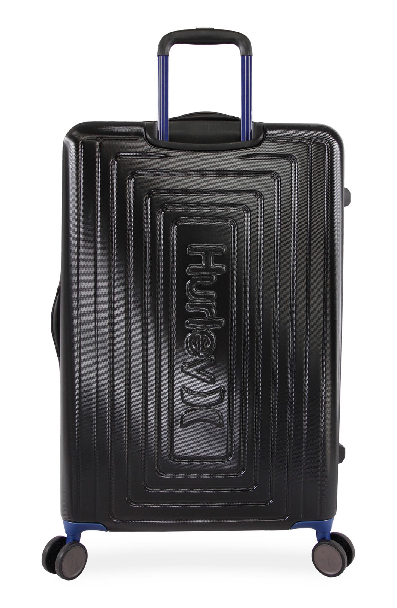Hurley Suki 29" Hardshell Spinner Suitcase, Alternate, color, Black/ Blue