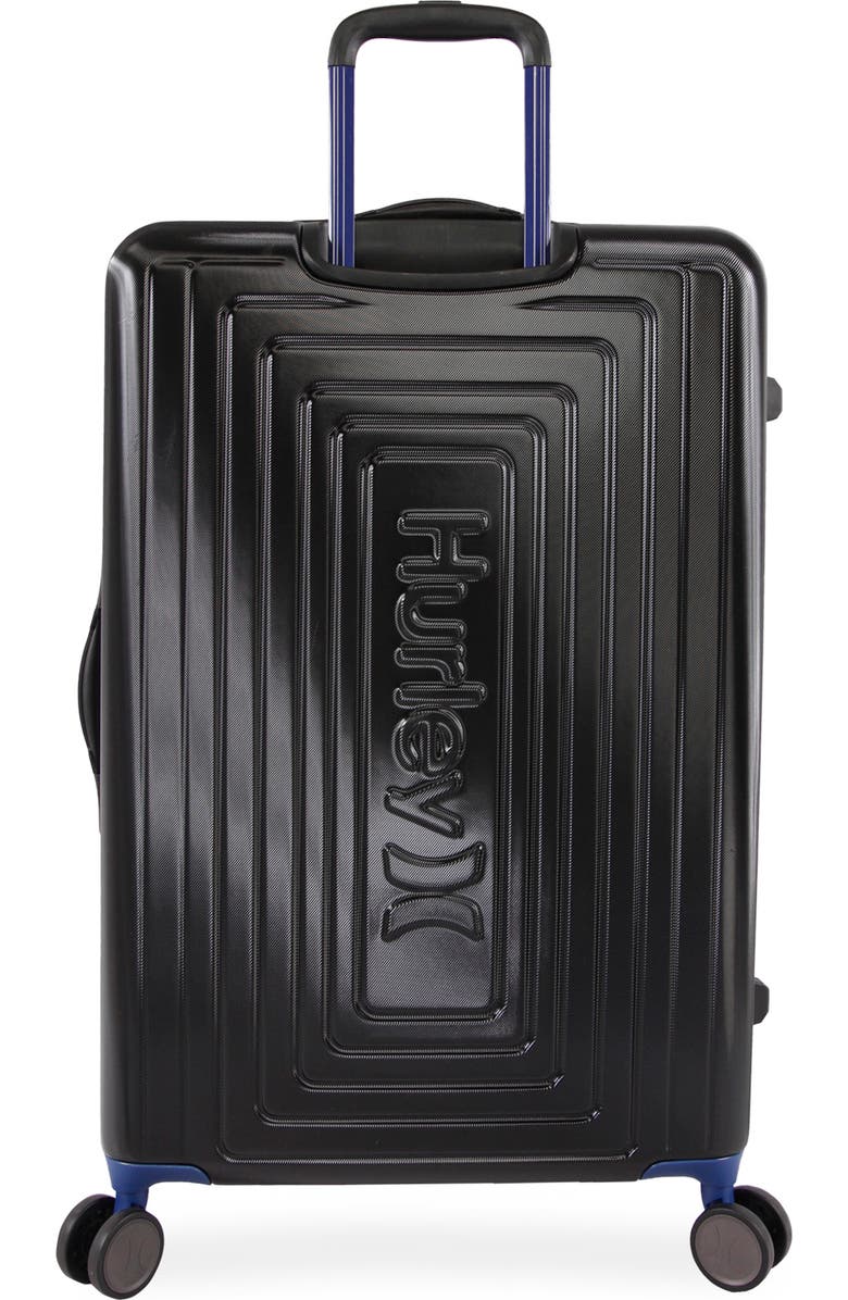 Hurley Suki 29" Hardshell Spinner Suitcase, Alternate, color, Black/ Blue