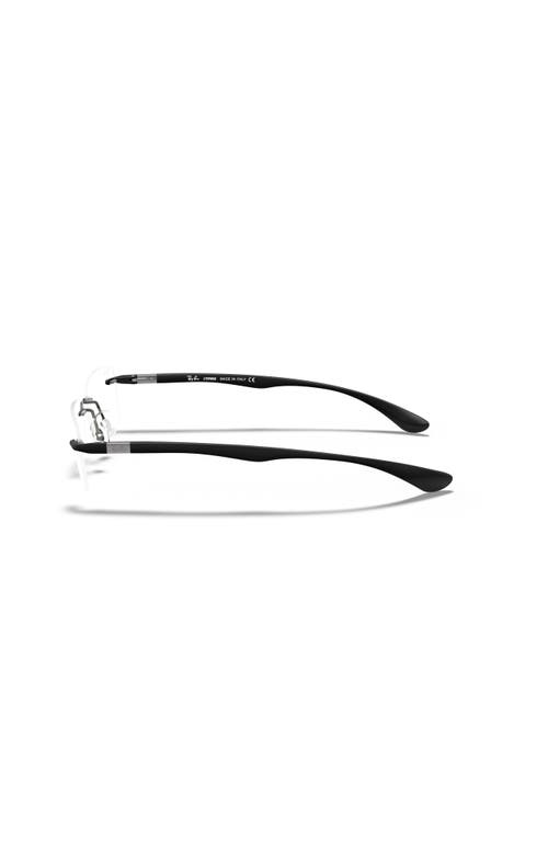 Ray Ban Ray-ban 54mm Rectangle Optical Glasses In Silver