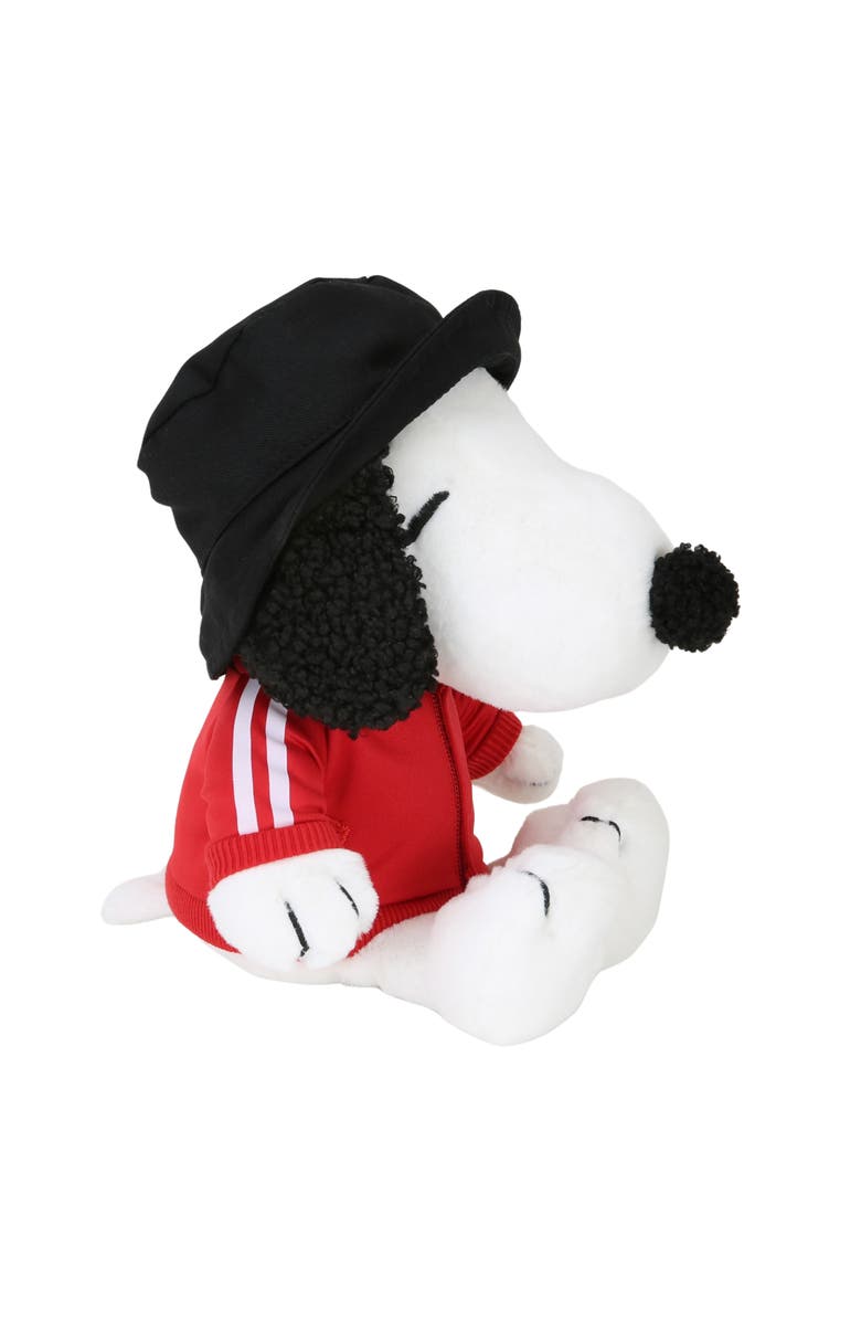 Lambs & Ivy Hip Hop Snoopy Plush Dog Stuffed Animal Toy with Hat & Track Jacket, Alternate, color, White