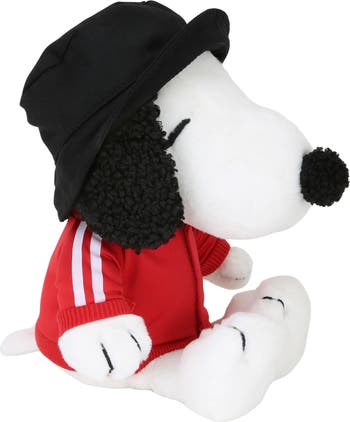 Hip Hop Snoopy Plush Dog Stuffed Animal Toy with Hat & Track Jacket
