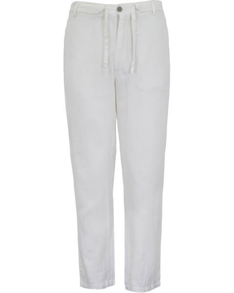 Solid Linen Drawstring Pant