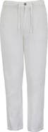 Lords of Harlech Solid Linen Drawstring Pant