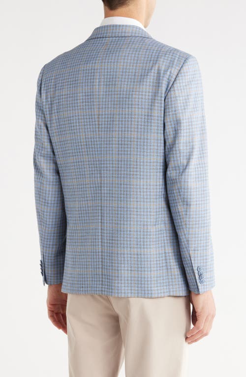 Original Penguin Plaid Notch Lapel Blazer In Gold