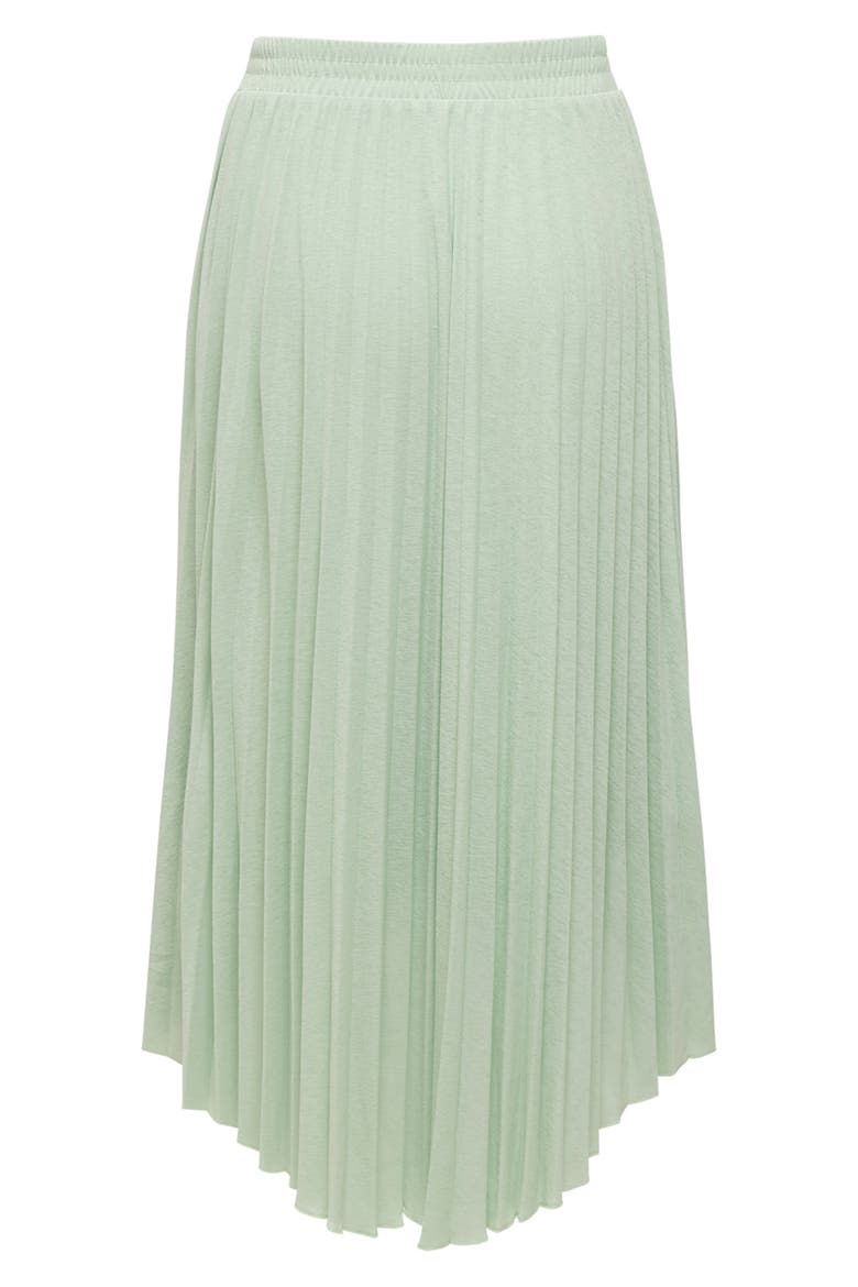 Paradise Pleat Midi Skirt, Alternate, color, AQUA FOAM