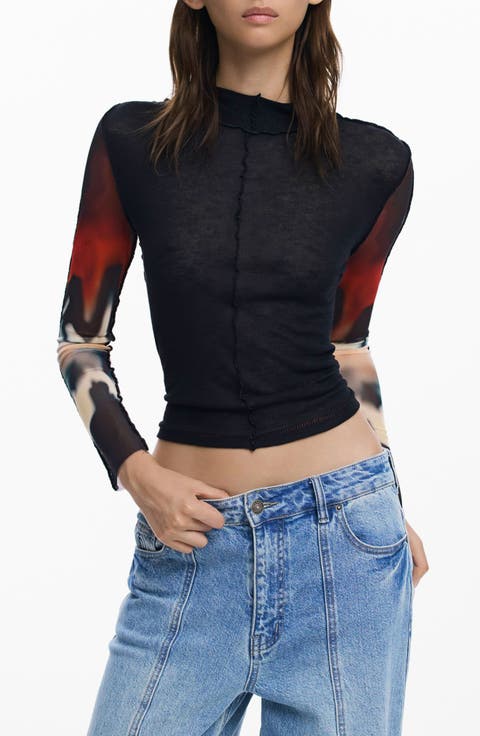 Long Sleeve Crop Top