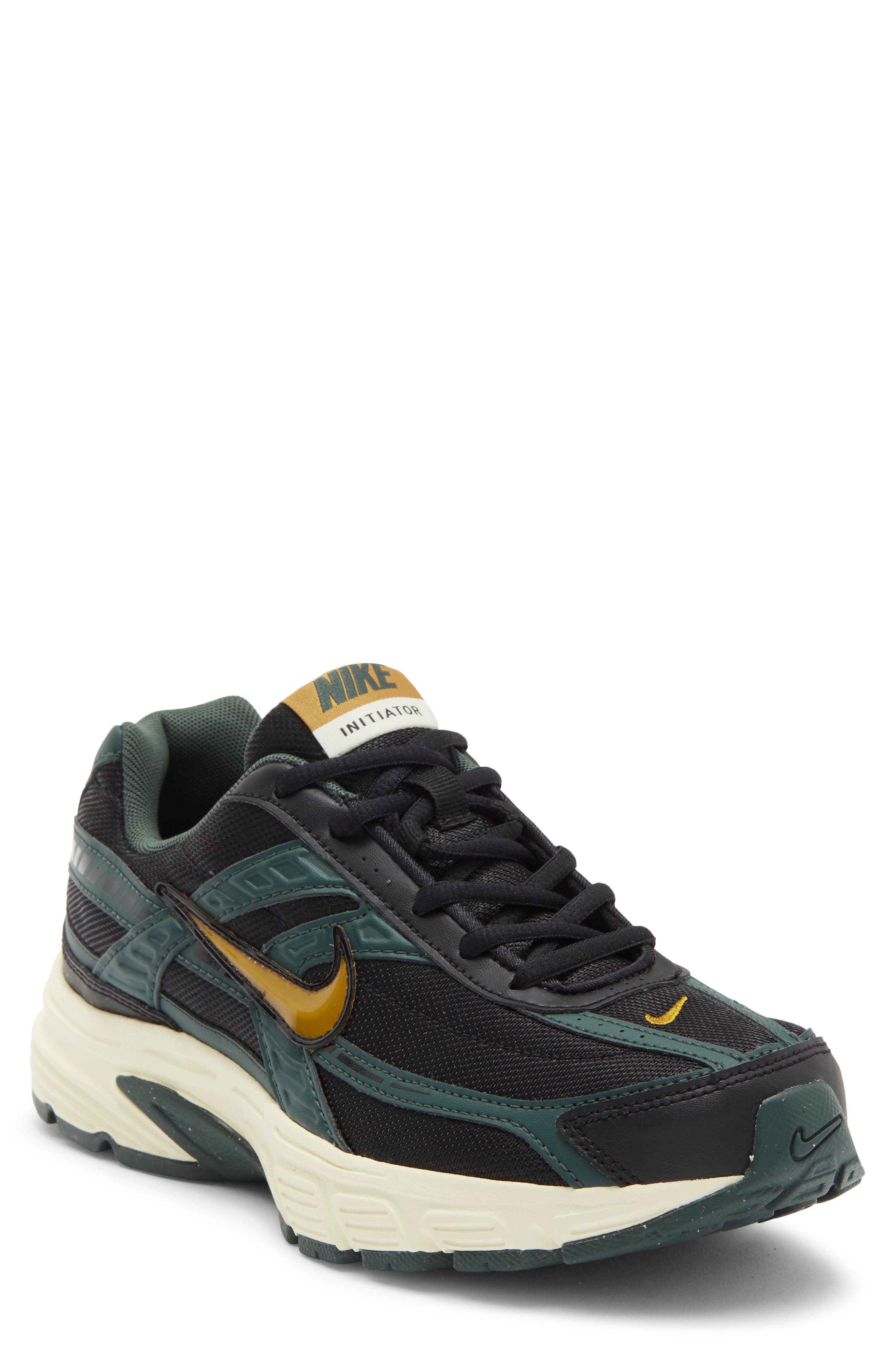 Initiator Running Shoe, Main, color, BLACK/ GREEN/ MILK/ BRONZINE