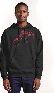 Marvel: Spider-Man Men's Marvel Spider-Man Vintage Red Wraith Shadow Pose Pull Over Hoodie