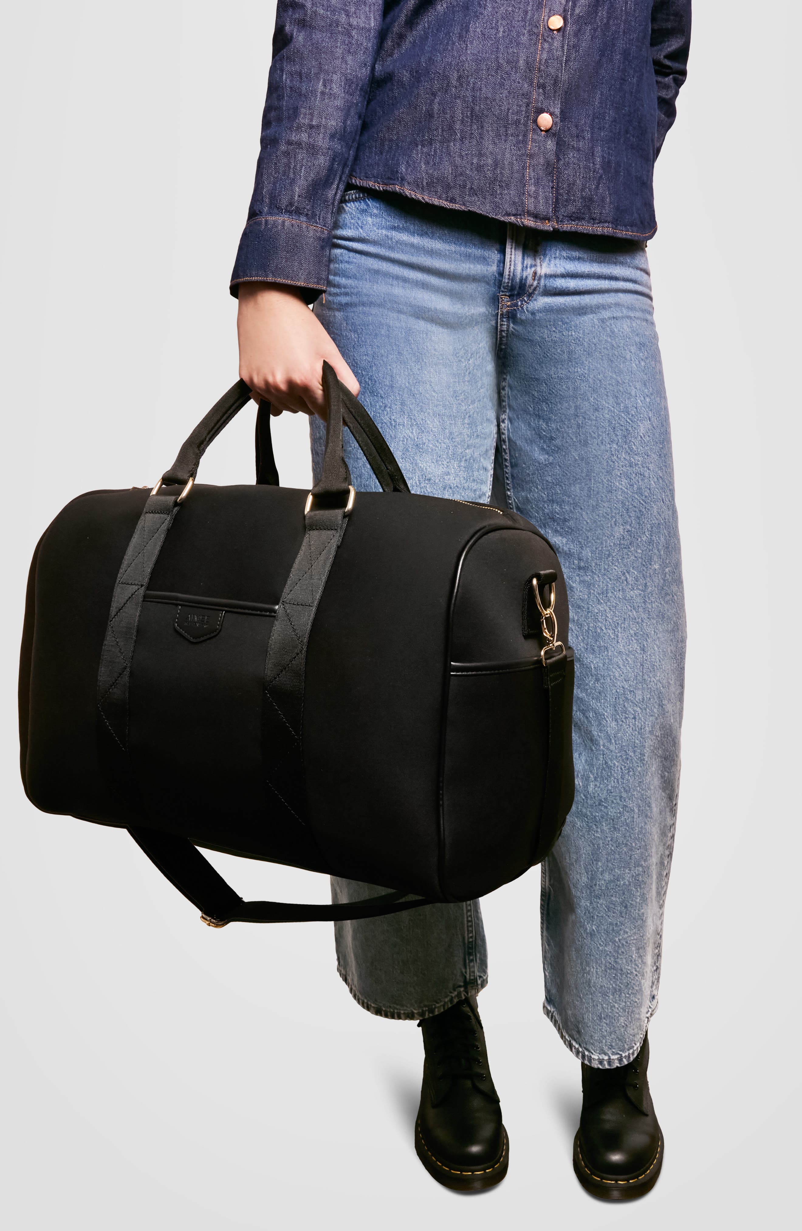 AIMEE Hedley Duffle Bag, Alternate, color, Black