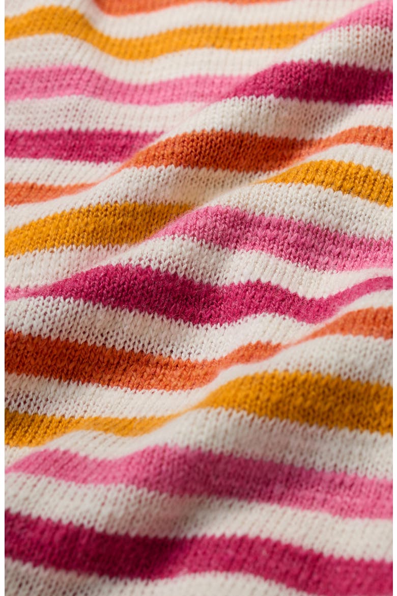 Knavock Stripe Organic Cotton & Linen Sweater, Alternate, color, KNIT MINI CORNISH TULIP MULTI