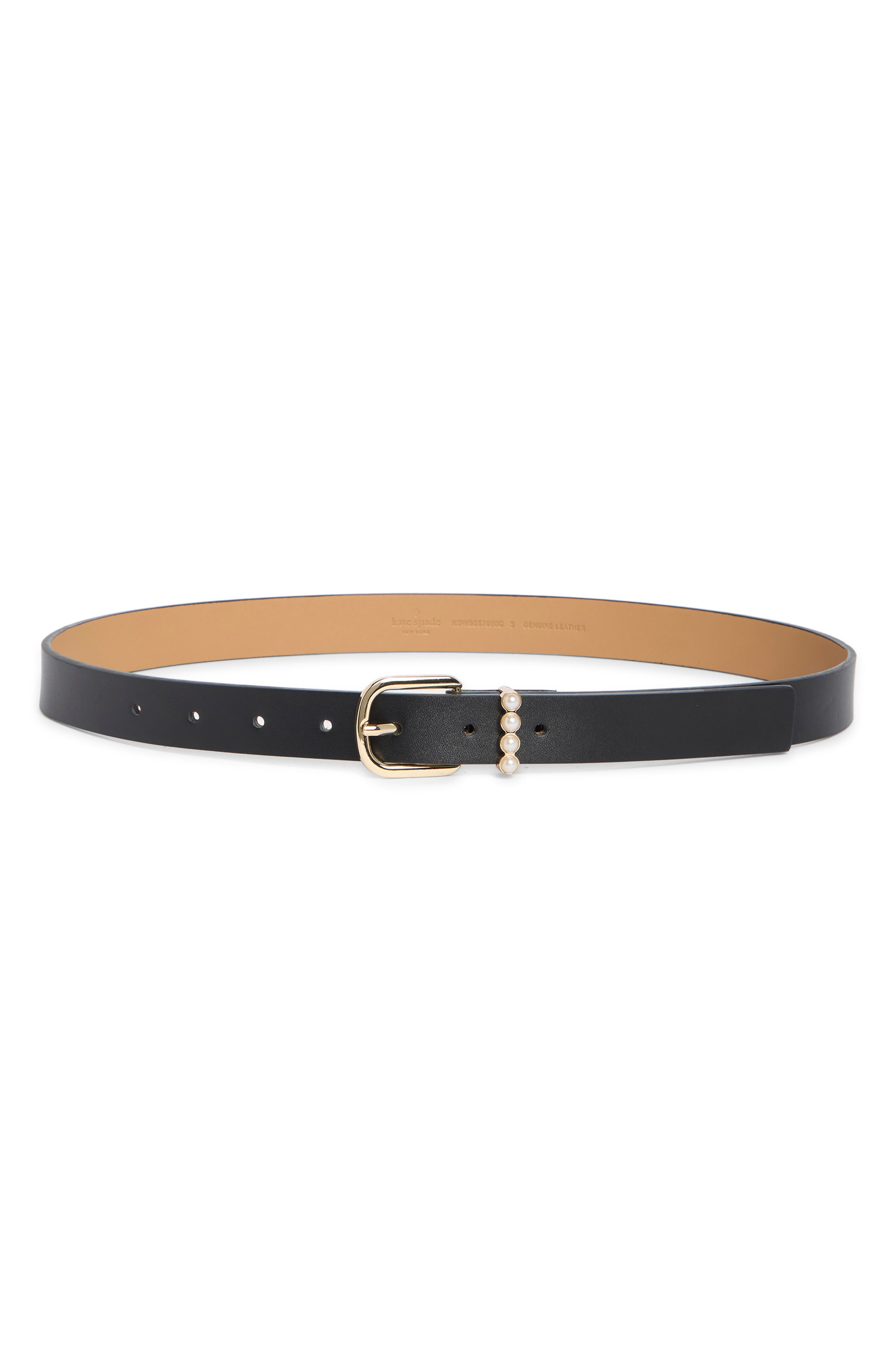 Kate Spade New York Faux Pearl Keeper Belt