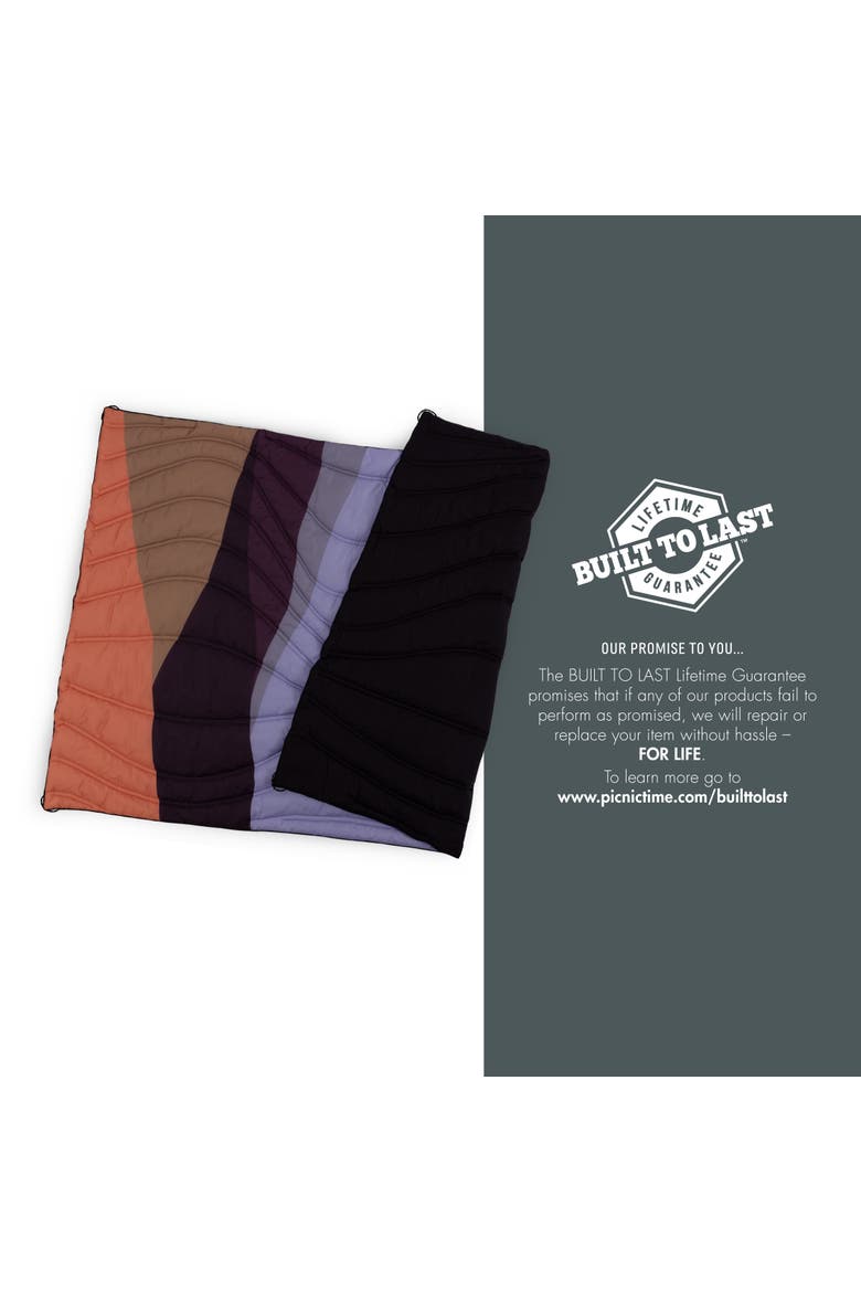 Aura Outdoor Puffer Blanket, Alternate, color, Sunset Desert