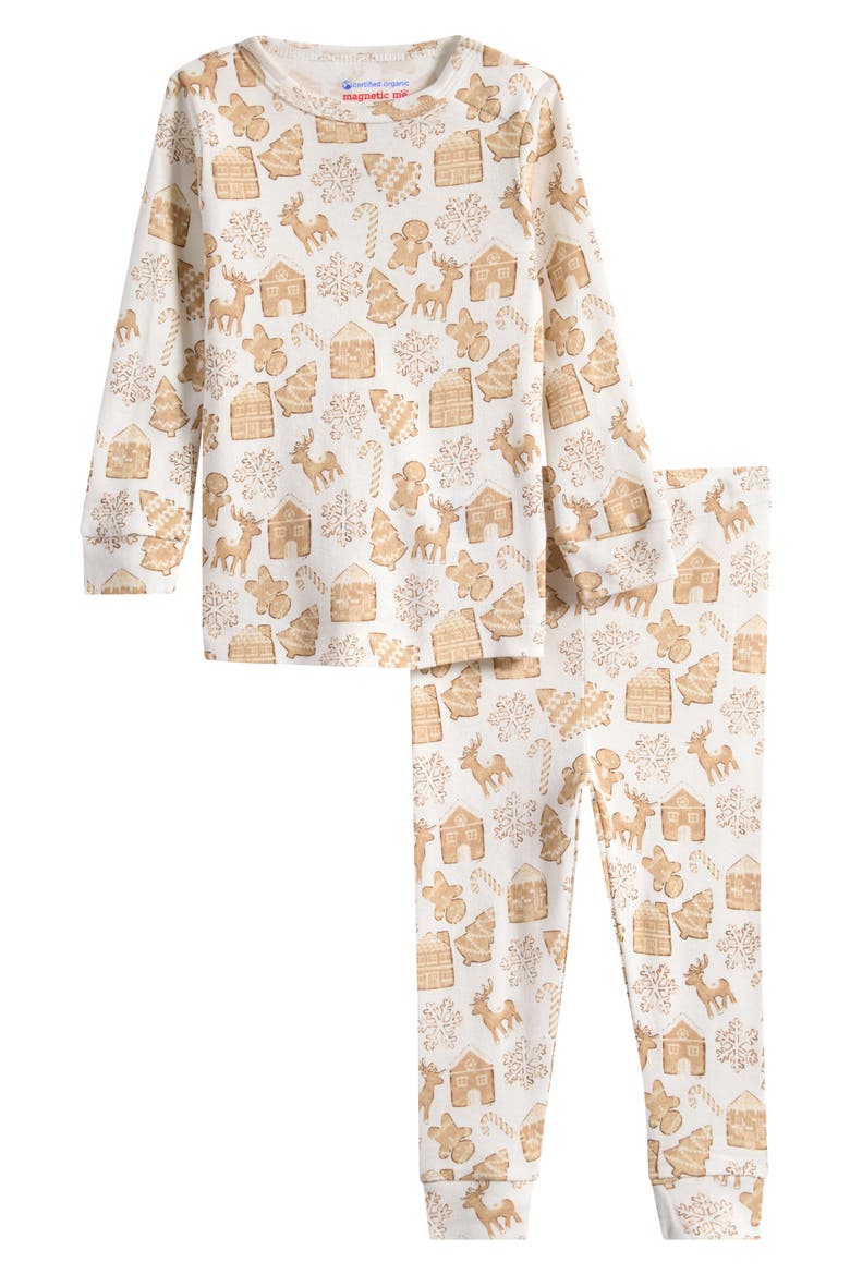 Kids' Gingerbread Lane Pajamas, Main, color, GINGERBREAD LAN