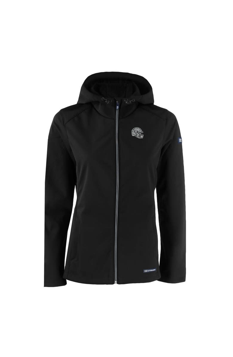 Cutter & Buck Women's Cutter & Buck Black Las Vegas Raiders Evoke Eco Softshell Recycled Full-Zip Hooded Jacket, Alternate, color,