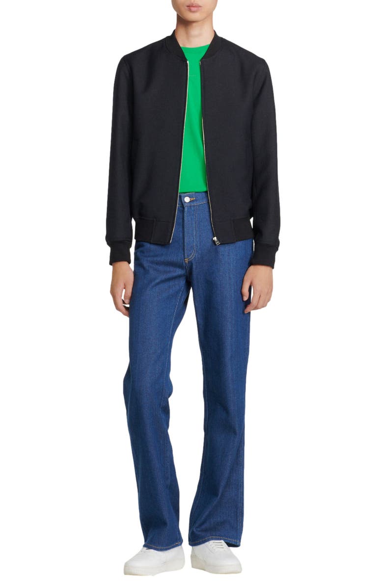 SANDRO New Teddy Wool Blend Jacket, Alternate, color,