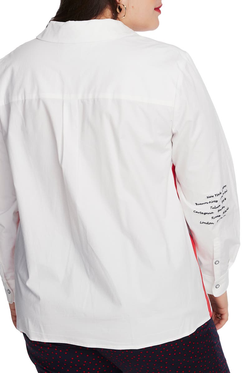 Court & Rowe Embroidered Button-Up Shirt, Alternate, color,